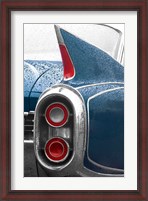 Framed 1960 Blue Cadillac