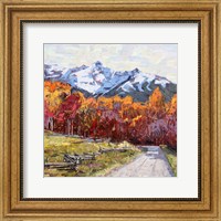 Framed Rocky Mountain Road