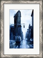 Framed West 23rd Street & 5th Avenue, rain (Flatiron Building)