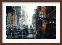 Framed West 14th Street, rain