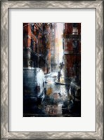 Framed Jersey Street, rain