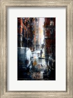 Framed Jersey Street, rain