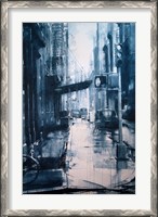 Framed Crosby Street from Spring, rain