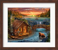 Framed River Cabin