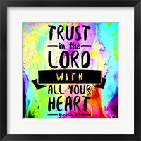 Framed Trust In The Lord