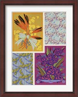 Framed Art Deco Florals I