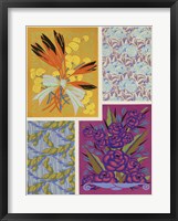 Framed Art Deco Florals I