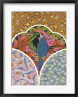 Framed Art Deco Florals IV