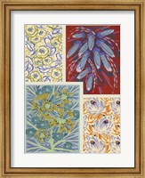 Framed Art Deco Florals V