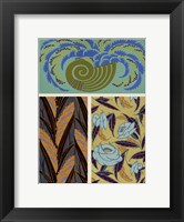 Framed Art Deco Florals VI