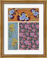 Framed Art Deco Florals VII