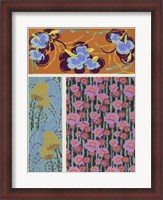 Framed Art Deco Florals VII