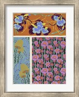 Framed Art Deco Florals VII