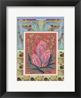 Framed Art Deco Florals VIII