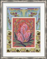 Framed Art Deco Florals VIII