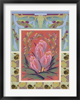 Framed Art Deco Florals VIII