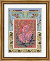 Framed Art Deco Florals VIII