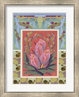 Framed Art Deco Florals VIII