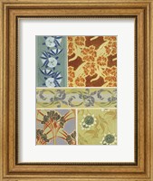 Framed Art Deco Florals IX