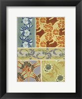 Framed Art Deco Florals IX