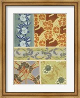 Framed Art Deco Florals IX