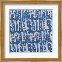 Framed Blue Batik II