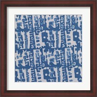 Framed Blue Batik II