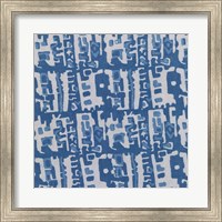 Framed Blue Batik II