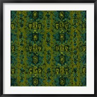 Framed Teal Batik II