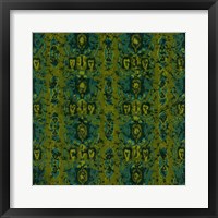 Framed Teal Batik II