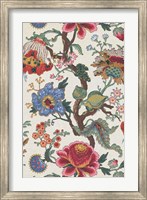 Framed Vintage Jacobean Floral I