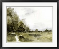 Framed Simple Watercolor Scape I