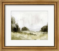 Framed Simple Watercolor Scape II