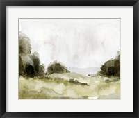 Framed Simple Watercolor Scape II