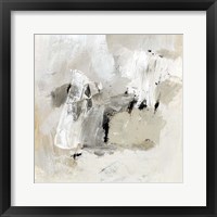 Framed 'Neutral Brushstrokes II' border=