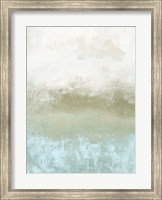 Framed Soft Sea Green Composition I