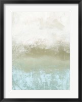 Soft Sea Green Composition I Framed Print