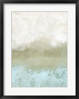 Soft Sea Green Composition II Framed Print
