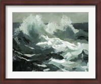 Framed Choppy Ocean View II