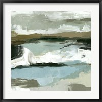 Framed Textured Ocean Tide II