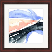 Framed 'Watercolor Ribbon III' border=
