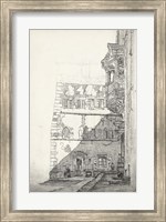 Framed European Building Sketch I