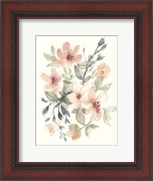 Framed Peachy Pink Blooms II