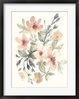 Framed Peachy Pink Blooms II