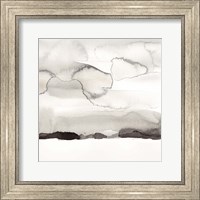 Framed Watercolor Abstract Horizon I