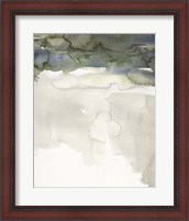 Framed Watercolor Abstract Horizon III