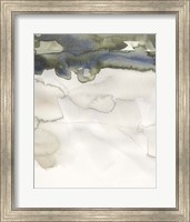 Framed Watercolor Abstract Horizon IV