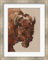 Framed Tiled Bison I
