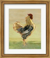 Framed Sunlit Rooster I