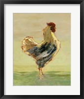 Sunlit Rooster I Framed Print